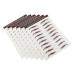 WOONEKY 6pcs Eyebrow Stickers Waterproof Makeup 3d Eyebrows Stickers Eyebrow Tools 6 Transfer Paper 5.50X1.00X0.10CM Brown