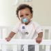 Chicco Universal Two in One Pacifier Clip/Holder with Soft Attachment Ring - Grey/White - Buy Online on GoSupps.com