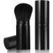 Qianyu Makeup Brushes Kabuki Face Brushes with Angled Retractable Travel Blush Kabuki Synthetic Brush Portable for Foundation Powder Bronzer Buffing Liquid Cream Cosmetics with Cover(Brown) - Buy Online on GoSupps.com