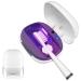 UV Toothbrush Covers Case San itizer and Holder with Light Toothbrush Covers with Holder Rechargeable Portable Toothbrush Cleaner Case(White)