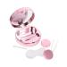 HOMSFOU 2 sets Sternen sky glasses case storage set for contact lenses contact lens container made of glass mirror foil lens foil storage box for glasses short -sighted care box