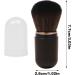Retractable Powder Brush Portable Makeup Brush Retractable Compact Portable Makeup Travel Blush Lid-Included Soft Bristles for Powder black - Buy Online on GoSupps.com