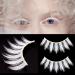 Ysimee 3 Pairs White 15mm Handmade Reusable Eyelashes - Natural Look for Halloween Cosplay & Masquerade Parties - Buy Online on GoSupps.com