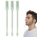 Manual Nose Hair Trimmer Double Nose Hair Trimmer 3 Piece Clipper 360 Degree Rotary Shaver for Grooming Cutting and Shaving Green