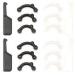 VANANA 6 Pairs Nose Lifting Shaper Inserts 3 Sizes Invisible Nose Lifter Soft Silicone No Pain Nose Up Corrector Beauty Tool Comfortable Easy Install Removable (Black & White)
