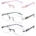 VVDQELLA 3-pack reading glasses Blue light filter glasses computer glasses PC Gaming Blueight Filter UV Blue Light Blasses 1.0 3PC mix 1.0 x
