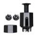 Ruwshuuk scalp oil applicator |Scalp fluid comb root ridge applicator bottle portable head massage device scalp massage device for at home and travel paste + liquid head black version