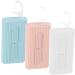Wllhyf Tooth Flap Case - Automatic Refillable Travel Toothpick & Dental Floss Storage Box for Men & Women (White Blue Pink) - Perfect for On-the-Go Oral Care - Buy Online on GoSupps.com