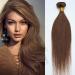 SEGO Brazilian Human Hair Bundles Straight Virgin Weave Brazilian Extensions 100% Real Hair Medium Brown 18" Bundle