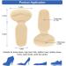 Haofy Heel Cushion Gel Holders - 2 Pairs of Self-Adhesive Silicone Inserts for Men & Women | Anti-Slip High Heel Pads & Grips for Comfort - Buy Online on GoSupps.com