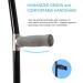 Forearm Crutches with Adjustable Support Ergonomic Comfortable Wrist Handle Lightweight Aluminum Heavy Duty for Standard and Tall Adults Chaser of Light - Buy Online on GoSupps.com