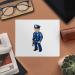 Buy 2 x Pixel Art Police Officer Microfiber Cleaning Cloths | High-Quality Lens & Glasses Cleaner - International Shipping Available - Buy Online on GoSupps.com