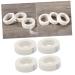 minkissy 4 Rolls Makeup Stuff Colored Duct Tape Adhesive Tape Eyelashes Extension Micropore Eyelash Tape Makeup Eyelash Tape Fake Eyelashes Extension Belt Supplies Auxiliary White 4 Rolls White
