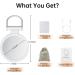 Portable 1X/10X Magnifying Makeup Mirror with Light | LED Travel Mirror with 3 Color Lighting | Dimmable Round Vanity Mirror - White - Buy Online on GoSupps.com