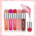 Big Brush Head Lip Gloss Moisturizing & Nourishing Lip Oil Non-Sticky Long Lasting Jelly Liquid Lipsticks Lip Tint Lip Glaze Makeup Gift for Women (# 105) - Buy Online on GoSupps.com