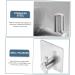 4pcs Hook Clothes Wall Hangers Key Hangers Hanging Coat Rack Office Towel Rack Heavy 5x4.5x8cm Silver - Buy Online on GoSupps.com