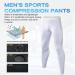 CARGFM Men's Compression Pants - White Small | Basketball Tights, Leggings, Yoga, Running, Sports Workout Baselayer - Buy Online on GoSupps.com