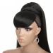 Clke 24 inch ponytail extensions yaki ponytail extension long hair part braid synthetic ponytail extension afro kinky Straight clip in ponytail extension with pony