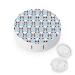 Cute Panda Heart Round Case For Contact Lens Kit Storage Box with Mirror Printed