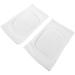 Yardwe 3 Pairs White Knee Braces Elastic Compression Knee Sleeves Sports Knee Straps Athletic Knee Support Bandages Padded Knee Protectors for Running Workout Joint Recovery