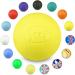 Captain Lax Massageball Original - Lacrossball in different colors made of hard rubber with the dimensions 6 x 6 cm suitable for trigger point & fascia massage/crossfit yellow unit size