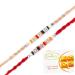 Ghasitaram Gifts Rakhi for Brother Rakhis Online - Set of 2-Nbh240 Rakhis with 400 GMS of Besan Barfi Rakhi Set with 400 gms of Besan Barfi
