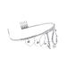 AUEAR Crystal Birthday Tiara - Rhinestone Princess Crown | Silver Diamante Crown for 21st Birthday Gift - Buy Online on GoSupps.com