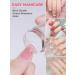 EBANKU Double Sided Nail Stamper Kit with Gel Polish - French Tip Nail Stamping Set for Home DIY Salon - Buy Online on GoSupps.com