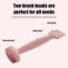 Facial Cleansing Brush Dual Head Pore Cleansing Brush | Waterproof Silicone Facial Scrubber Skin Friendly Mud Film Brush Manual Shakven Leather Powder 2pcs - Buy Online on GoSupps.com