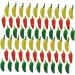 ABOOFAN 60pcs Artificial Chili Faux Chili Mini Bubble Pepper Accessories Vegetable Pickled Peppers - Buy Online on GoSupps.com