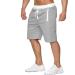 Men's Bodybuilding Shorts with Zipper Pocket - Gray Medium - Buy Online on GoSupps.com