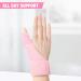 Adjustable Trigger Thumb Splint - Arthritis Pain Relief Brace for Sprains & Tendonitis - One Size Fits All - Comfortable Pink Support for Left & Right Hand - Buy Online on GoSupps.com