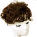 Eree Hair Short Curly Human Hair Topper 4.7x5" Topper Hair Piece Top Cilp in Human Hair Extensions Wavy Women Toupee Human Hair Wiglet Hairpiece for Thinning Hair(6" Light Brown) - Buy Online on GoSupps.com