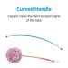 AmazerBath Loofah Shower Sponge with Long Wooden Handle - Soft PE Mesh Body Scrubber for Men & Women (Pink) - Buy Online on GoSupps.com
