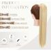 S-noilite Trendy 23 Straight Wrap Around Ponytail Clip in Hair Extension - Golden Mix Bleach Blonde - 23 Inch - Buy Online on GoSupps.com