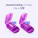 Adjustable Pill Cutter & Splitter for Small & Large Pills - Sharp Blade for Accurate Cutting - Purple - Buy Online on GoSupps.com