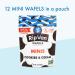 Rip Van Wafels Cookies & Cream Mini Stroopwafels 6 Pack - Healthy, Non GMO, Keto Friendly Snack with Low Calories and Sugar - Buy Online on GoSupps.com