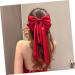 SKISUNO Satin Ribbon Hairpin Big Hair Bows Hair Barrettes for Teen Ponytail Clip Accessories for Teen Teen Hair Bows Hair Bow Barrette Hair Clips for Makeup Red Hair Bow - Buy Online on GoSupps.com