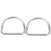 BuyWeek Diving Weight Belt D Rings, 2Pcs Stainless Steel Bent Diving D Ring for 5.08cm/2.0in Webbing Weight Belt Outdoor Activities Accessory