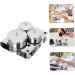 Fomiyes Nail Storage Glass Container Set - Stainless Steel Dappen Cleaning Cup & Acrylic Nail Kit for Perfect Skin Care - Buy Online on GoSupps.com