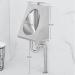 304 Stainless Steel urinals Induction Wall-Mounted Drainage Public Toilet urinals Square Wall-Mounted Men's urinals Bathroom Accessories for Homes Hotels Schools - Buy Online on GoSupps.com