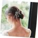 FRCOLOR Set of 3 Bridal Hair Jewellery Flower Hair Bridal Hair Clip Tiara Hair Pin Hair Accessories Made of Rhinestone Headpiece Made of Artificial Pearls European and American Accessories Comb - Buy Online on GoSupps.com