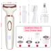 Electric Lady Shaver 4-in-1 Cordless Razor for Women - Face, Legs, Underarm & Bikini Trimmer - Wet/Dry Hair Removal - Micro USB Rechargeable - Buy Online on GoSupps.com