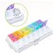 Buy Mericargo 7-Day Pill Organizer - Dual Compartment Weekly Medication Box Multicolored | International Shipping - Buy Online on GoSupps.com