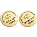 Tanker Street Gifts for Birth make new Papa Mama decision coin baptism gifts for boys & girls gifts for expectant parents (gold)