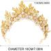 Zoestar Leaf Bride Wedding Crowns and Tiaras Gold Flower Crown Headband Princess Goddess Headpiece Bridal Headwear for Women - Buy Online on GoSupps.com