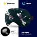 Camouflage Dragonfly Pattern Sleep Mask - Adjustable Strap, Blocks Light, Ideal for Night Travel and Nap - Men Women - Buy Online on GoSupps.com
