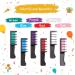 Qivange Hair Chalk Comb 6 Pcs - Temporary Non-Toxic Hair Coloring for Kids - Ideal Christmas Birthday Party Gifts - Ages 4+ - 6 Count - Buy Online on GoSupps.com