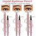 3D Waterproof Microblading Eyebrow Pen 2024 Magic Eyebrow Pencil Long Lasting Natural Brow Definer Precision Tip Eyebrow Pencil for Makeup Results(Black) - Buy Online on GoSupps.com