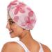 Pink Cherry Blossoms Hair Towel 2 Pack | Super Absorbent Quick Dry Hair Turbans for Women & Girls - Buy Online on GoSupps.com